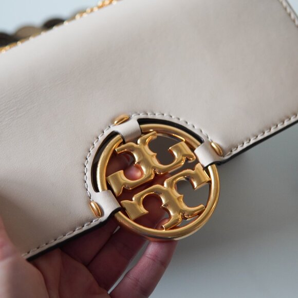 TORY BURCH MILLER BAG IN TAN AND CREAM - Picture 9 of 11